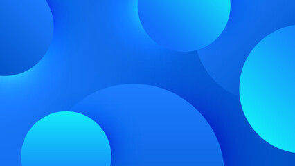 Abstract blue gradient background with circle