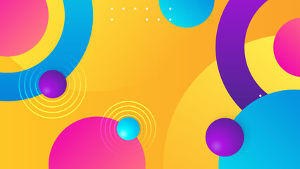 Abstract background with colorful geometric shapes. Trendy gradient geometric pattern background texture. Minimal color gradient background template for poster, certificate, presentation, landing page