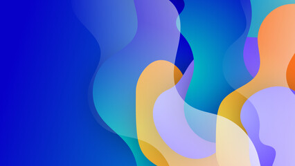 Abstract dynamic blue yellow orange red and orange gradient background