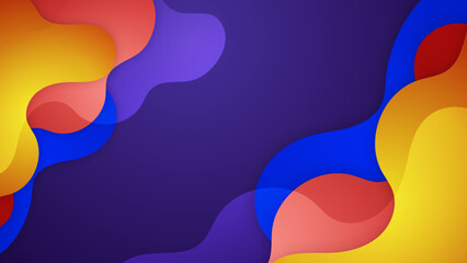 Colorful abstract creative 3d dimension background with overlap gradient textured layer and geometric shape