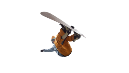 Snowboarder cut out