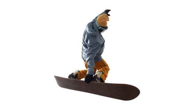 Snowboarder cut out