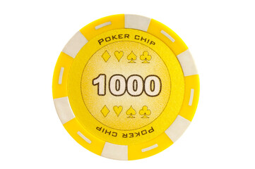 poker chip isolated