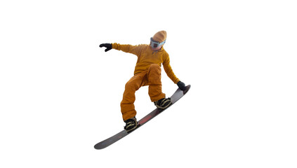 Obraz premium Snowboarder cut out