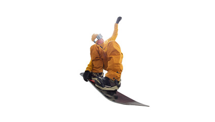 Snowboarder cut out