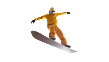 Snowboarder cut out