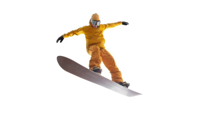 Snowboarder cut out
