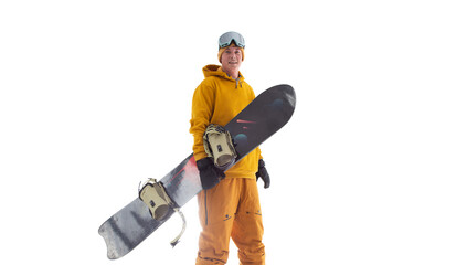 Snowboarder cut out
