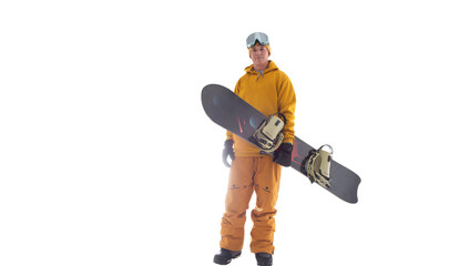 Snowboarder cut out