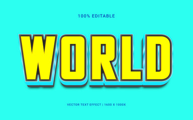 3d editable premium vector text effect