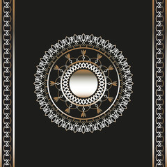 Gold Vintage Pattern Decoration Background