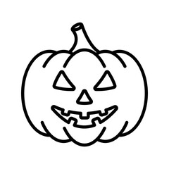 Pumpkin icon.  vector illustration