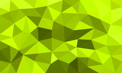 Plakat low poly green leaf triangle shape background. abstract low poly background of triangles. Polygonal green geometric vector.