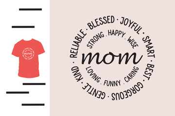 Best mom ever t shirt design - obrazy, fototapety, plakaty