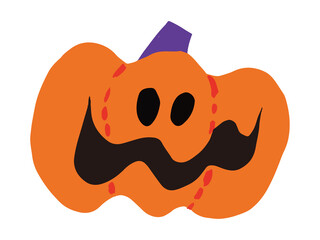 ハロウィンかぼちゃのイラストC