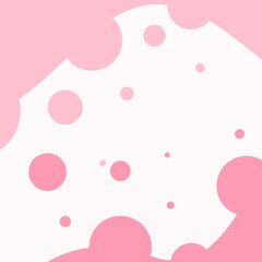 Soft Bubble Flowing Frame Texture, Pastel Pink with white background