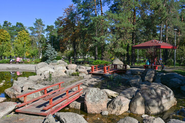 Kyoto park on the outskirts of the city of Kyiv 