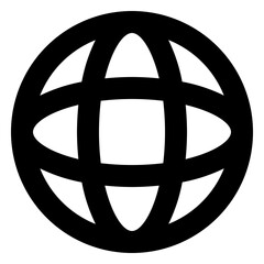 Icon Global With Style Outline