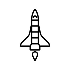 Rocket icon. sign for mobile concept and web design. vector illustration
