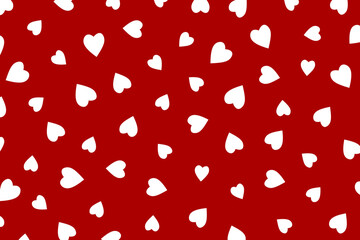 The heart shape on the red background. design for Valentine's day festival. Vector illustration.