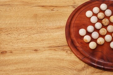 wooden bowl on table