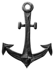 ancre sur fond blanc 