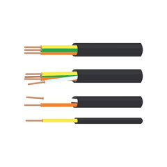 Different types of wires in a section