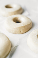 donuts with chocolate and nuts