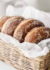 donuts with chocolate and nuts