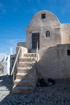 Small stone traditional greek house