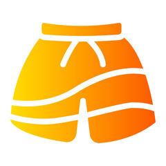 swim shorts gradient icon