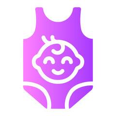 baby clothes gradient icon
