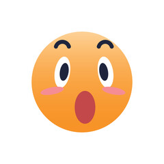 Fototapeta premium Wow emoji icon