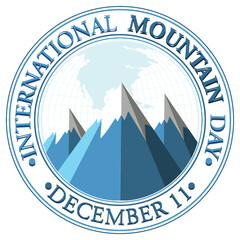 International Mountain Day Poster Template