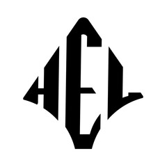 HEL logo. HEL logo letter logo design vector image. HEL letter logo design. HEL modern and creative letter logo. 3 letter logo Vector Art Stock Images.  