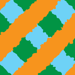 2d vector background wallpaper with green orange line abstract wrap