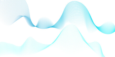 Abstract white paper wave background and abstract gradiant and white wave curve lines banner background design. Vector illustration. Modern template abstract design flowing particles wave.