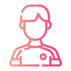 football players gradient icon