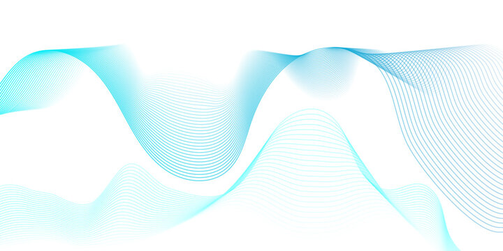 Abstract white paper wave background and abstract gradiant and white wave curve lines banner background design. Vector illustration. Modern template abstract design flowing particles wave. © MdLothfor