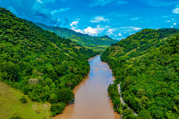 Naklejka na ściany i meble Colombia Landscapes Aerial View | Kolumbiens Landschaften aus der Luft 