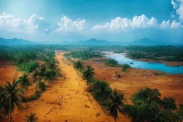 Tuinposter Tamil Nadu-landschap © mech