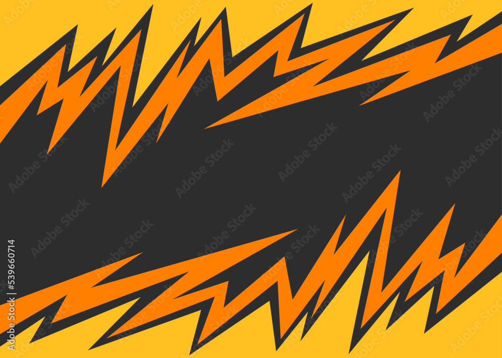 Poster abstract background with jagged zigzag pattern and with some copy space area