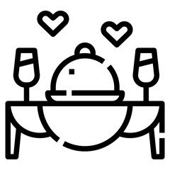 Obraz premium Dinner icon symbol element