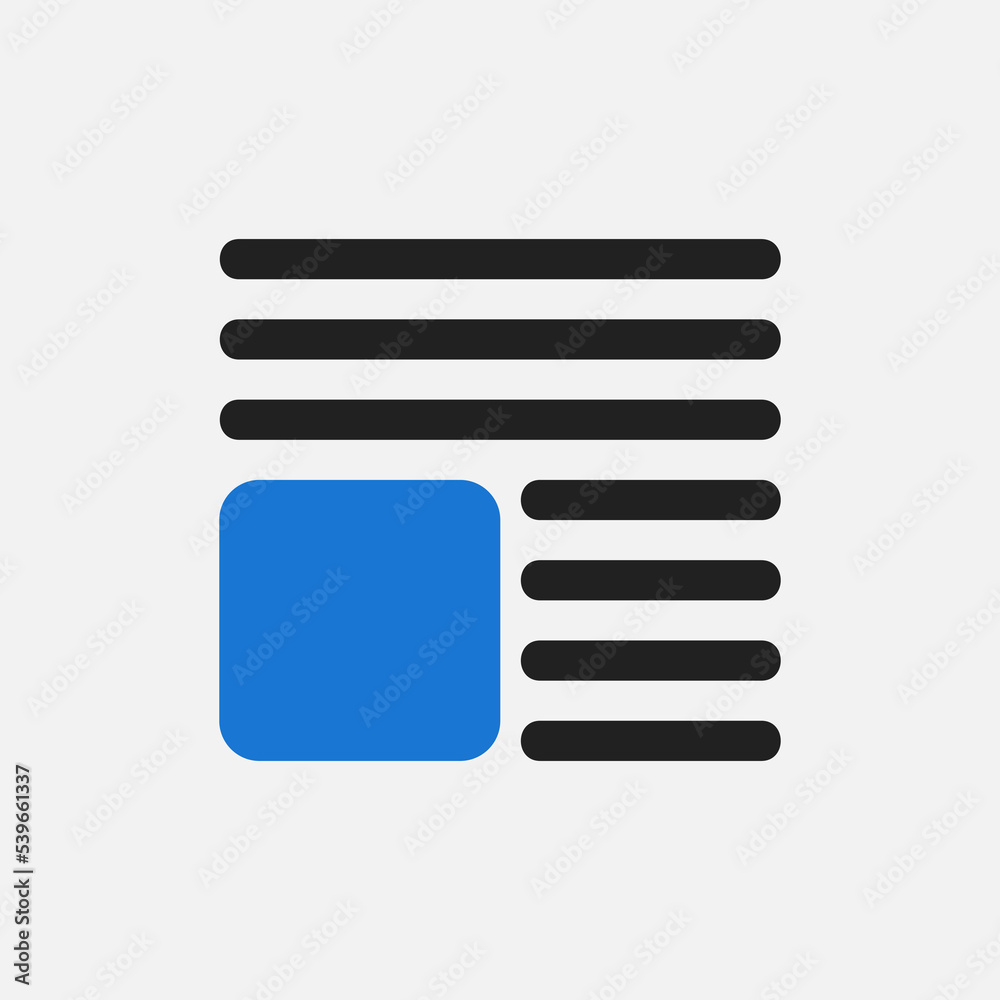 Wall mural layout icon in flat style, use for website mobile app presentation