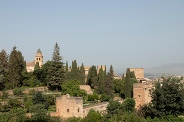 Obraz premium Panoramic view of the Alhambra in Toledo