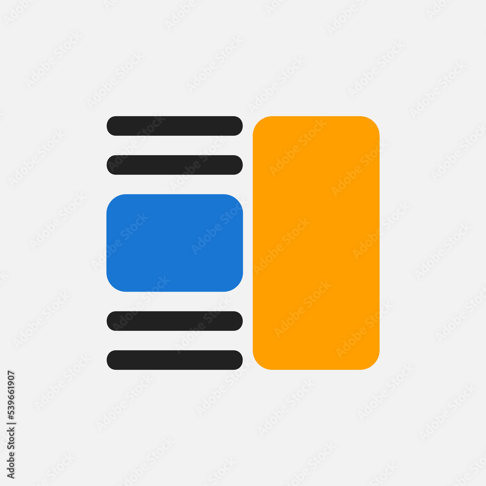 Wall mural layout icon in flat style, use for website mobile app presentation