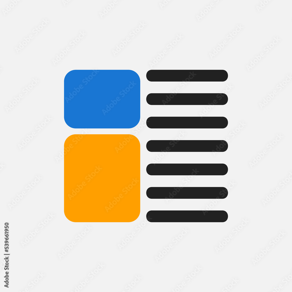 Wall mural layout icon in flat style, use for website mobile app presentation