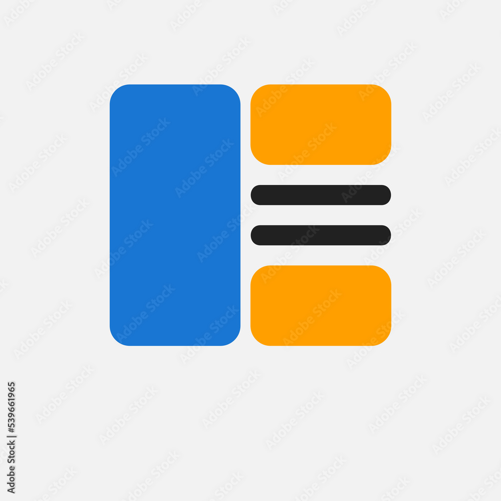 Wall mural layout icon in flat style, use for website mobile app presentation