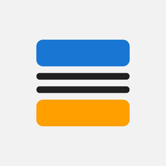 Fototapeta premium Layout icon in flat style, use for website mobile app presentation