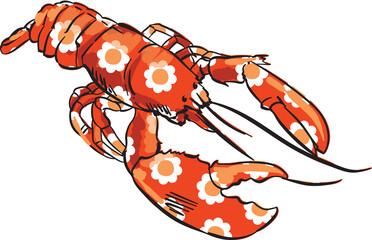 Lobster Sea life element
